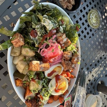 Revel Kitchen - Gardner Bowl with Soft Boiled Egg & tofu side - Salad Near Me - Saint Louis, Missouri