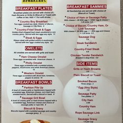 New menu
