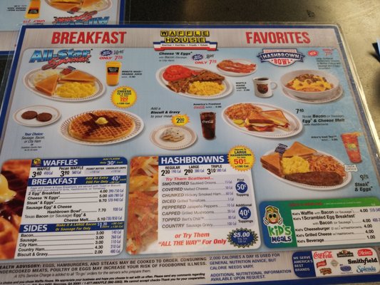 Menu photo 1 Waffle House Sandston, VA Menu photo 1 Waffle House Sandston, VA