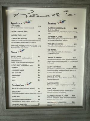 Menu photo 1 Renate's German Restaurant Hanover Park, IL Menu photo 1 Renate's German Restaurant Hanover Park, IL