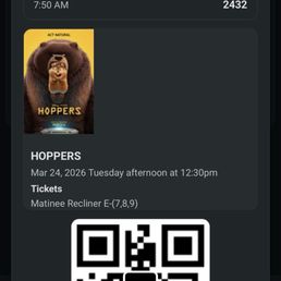Movie was @12:30 and it didn't start until 1:00pm. Very frustrating especially if you have somewhere to go. Movie was @12:30 and it didn't start until 1:00pm. Very frustrating especially if you have somewhere to go.
