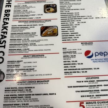 The Breakfast Co - Greencastle - Menu 7/26 - Breakfast & Brunch Near Me - Greencastle, Indiana