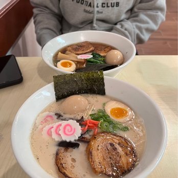 Ramen512 - Classic Tonkotsu, Extra ajitama & naruto (mine) Signature Shoyo (hers) - Ramen Near Me - Cedar Park, Texas Ramen512 - Classic Tonkotsu, Extra ajitama & naruto (mine) Signature Shoyo (hers) - Ramen Near Me - Cedar Park, Texas