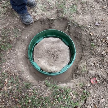 Rooterman Plumbing - Septic riser being installed - Plumbing Near Me - Austin, Texas