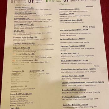 8UP Elevated Drinkery & Kitchen - Menu side 1 -- November 2025 - Bars Near Me - Louisville, Kentucky 8UP Elevated Drinkery & Kitchen - Menu side 1 -- November 2025 - Bars Near Me - Louisville, Kentucky