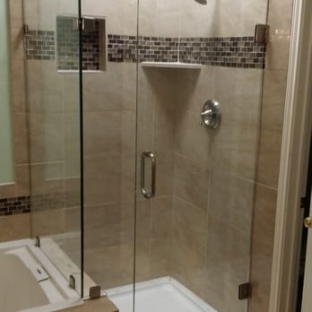 Alpha Glass Company - Frameless Shower with Chrome Hardware - Windows Installation Near Me - Austin, Texas