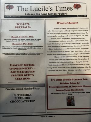 Menu photo 7 Lucile's Creole Cafe Denver, CO