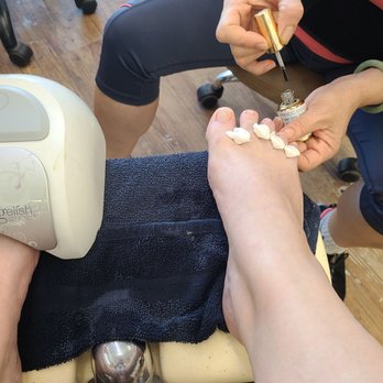 Diamond Nails - Getting my pedi. - Nail Salons Near Me - Fullerton, California