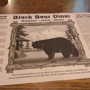 Black Bear Diner Oakley - Their philosophy paper is also a place mat. - Diners Near Me - Oakley, California Black Bear Diner Oakley - Their philosophy paper is also a place mat. - Diners Near Me - Oakley, California