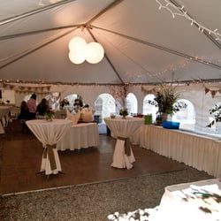 American Rentals - Dance and food tent interior.