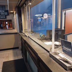 Amtrak Vacations - Closed ticket counter.