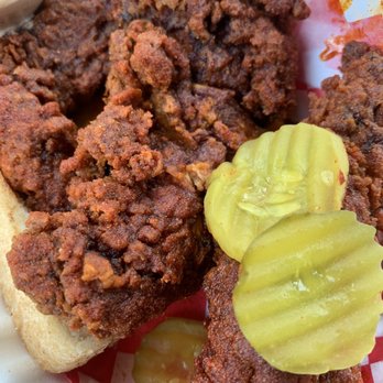 Clyde's Hot Chicken - 4 piece tenders (hot as cluck): yum! - Chicken Shop Near Me - Fullerton, California Clyde's Hot Chicken - 4 piece tenders (hot as cluck): yum! - Chicken Shop Near Me - Fullerton, California
