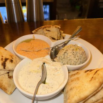 Aurora Restaurant & Bar - Pita and dip - Mediterranean Near Me - Old Tappan, New Jersey Aurora Restaurant & Bar - Pita and dip - Mediterranean Near Me - Old Tappan, New Jersey