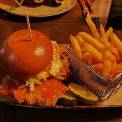 The Taproom - Buffalo chicken sandwich. Amazing.