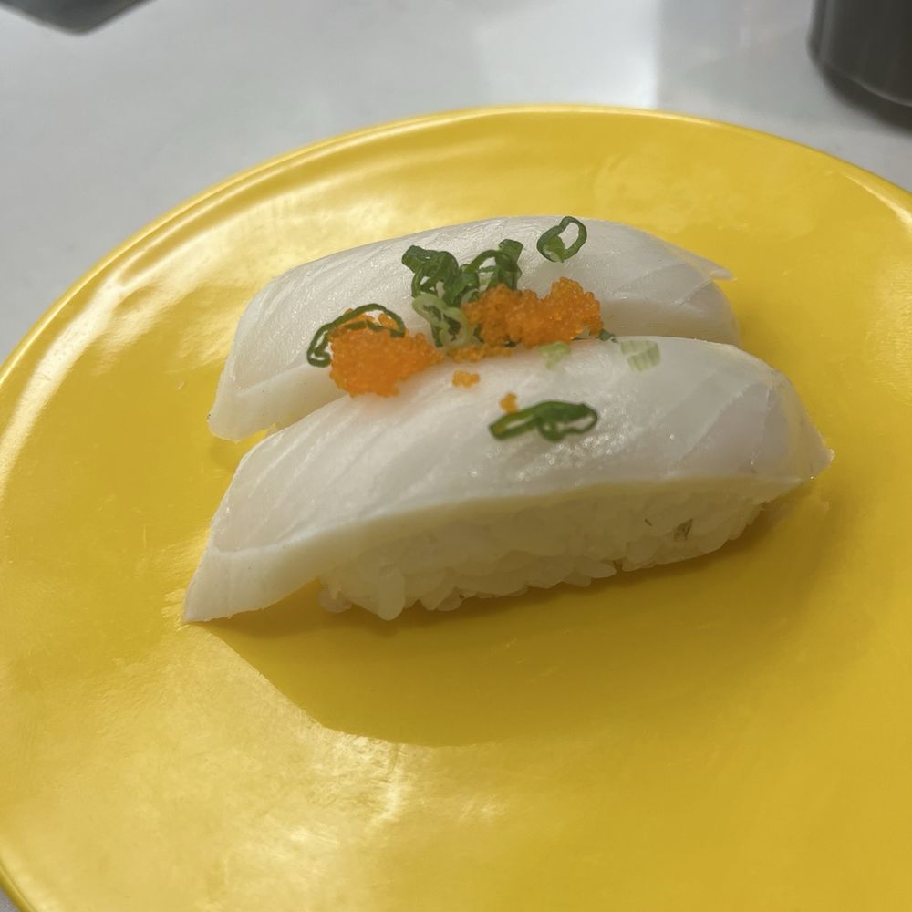 Kobe Revolving - White tuna - my favorite! It was a nice sized slice and very fresh. - Conveyor Belt Sushi Near Me - Bloomington, Illinois Kobe Revolving - White tuna - my favorite! It was a nice sized slice and very fresh. - Conveyor Belt Sushi Near Me - Bloomington, Illinois