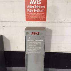 Avis Rent A Car - After hours key return box.