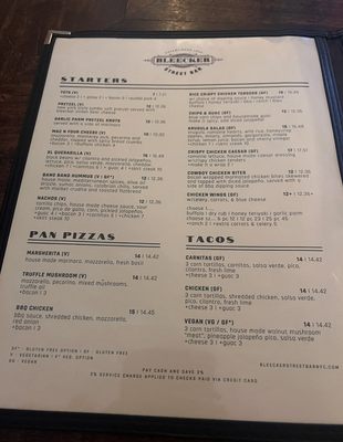 Menu photo 2 Bleecker Street Bar New York, NY Menu photo 2 Bleecker Street Bar New York, NY