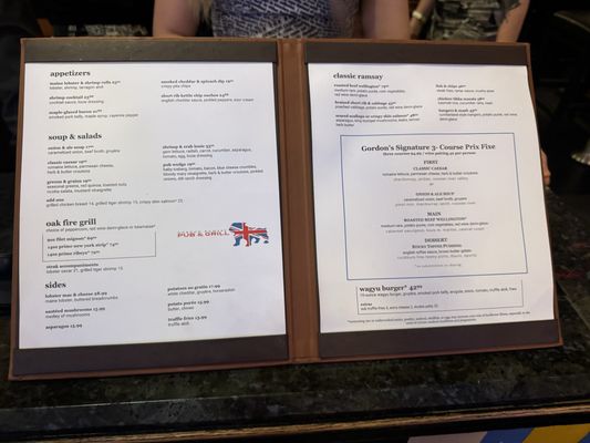 Menu photo 4 Gordon Ramsay Pub & Grill Las Vegas, NV