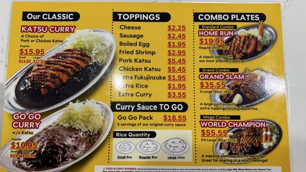 Menu photo 8 Go Go Curry Gardena, CA