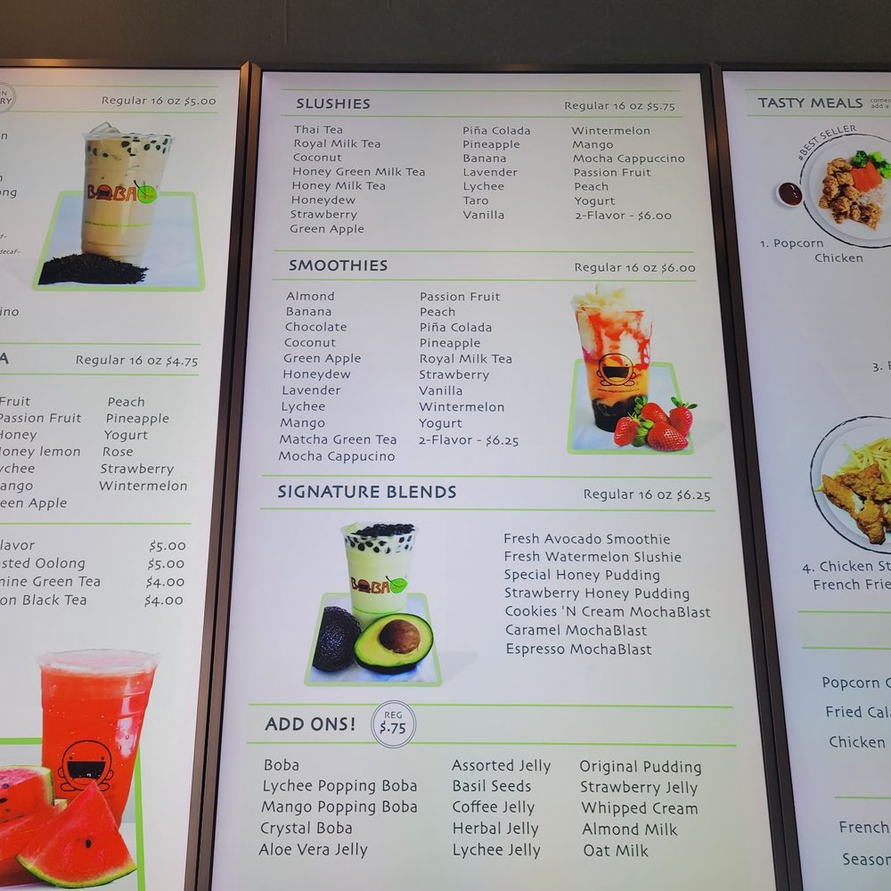 Boba Tea House - Menu 2 - Coffee & Tea Near Me - Riverside, California