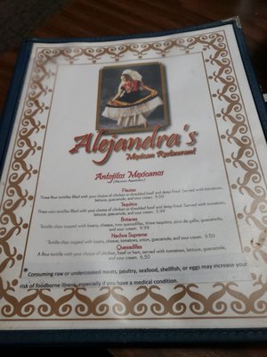 Menu photo 6 Alejandra's Mexican Restaurant Marsing, ID