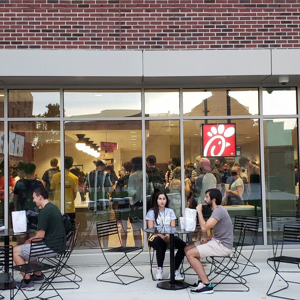 Chick-fil-A - Great to have outdoor seating - Fast Food Near Me - West Lafayette, Indiana Chick-fil-A - Great to have outdoor seating - Fast Food Near Me - West Lafayette, Indiana