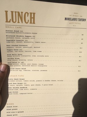Menu photo 7 Moreland's Tavern Washington, DC, DC
