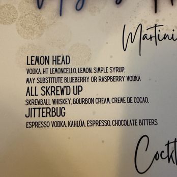 Morgan's Tap & Grill - All screwed up martini - American Near Me - Fort Wayne, Indiana