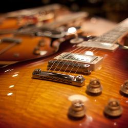 Cream City Music - Lush sunburst on one of our Gibson Les Pauls.