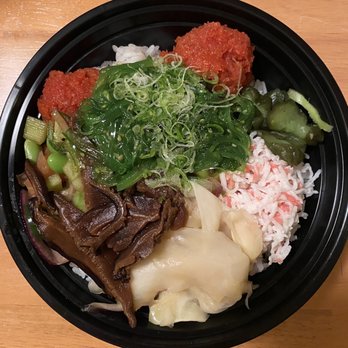 Poke Go - Poke bowl with 3 scoops, spicy tuna, crab and Salmon, YUM! - Seafood Near Me - Lafayette, California Poke Go - Poke bowl with 3 scoops, spicy tuna, crab and Salmon, YUM! - Seafood Near Me - Lafayette, California
