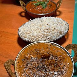Koshaa Fine Indian Cuisine - Plain Naan Home-style Chicken Curry Basmati Rice Chicken Kali Mirch