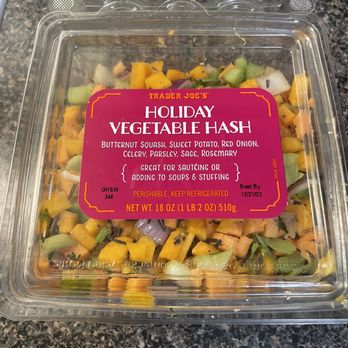 Trader Joe's - This stuff is good! This mix of veggies and seasoning makes the perfect side accompaniment for meat. - Grocery Near Me - Evanston, Illinois Trader Joe's - This stuff is good! This mix of veggies and seasoning makes the perfect side accompaniment for meat. - Grocery Near Me - Evanston, Illinois