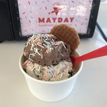 Mayday Ice Cream - Rocky road and peanut butter oreo - Ice Cream & Frozen Yogurt Near Me - Jacksonville, Florida Mayday Ice Cream - Rocky road and peanut butter oreo - Ice Cream & Frozen Yogurt Near Me - Jacksonville, Florida