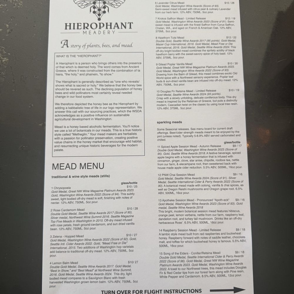 Hierophant Meadery - Wine Tasting Room Near Me - Freeland, Washington Hierophant Meadery - Wine Tasting Room Near Me - Freeland, Washington