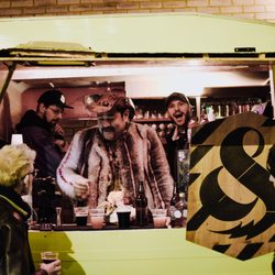 Outdoor caravan bar
