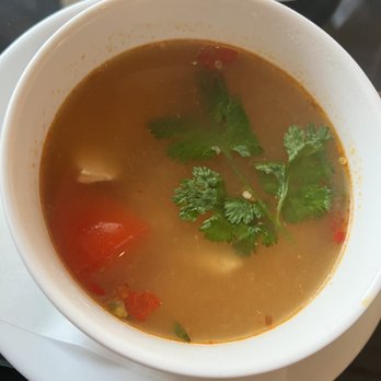 Rhaan Thai Cuisine - Tom yum soup (Thai spicy, no mushrooms) - Thai Near Me - Arlington, Texas Rhaan Thai Cuisine - Tom yum soup (Thai spicy, no mushrooms) - Thai Near Me - Arlington, Texas