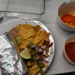 Hecho En Mexico Authentic Mexican Food - generous sized burrito, delicious nopales, rice and beans