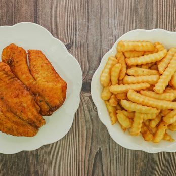 Wings N Grill - 2PC Fried Tilapia with Crinkle Cut Fries - Chicken Wings Near Me - Lawrenceville, Georgia Wings N Grill - 2PC Fried Tilapia with Crinkle Cut Fries - Chicken Wings Near Me - Lawrenceville, Georgia