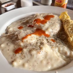 Del's Crepes and Pancakes - Biscuits and Gravy