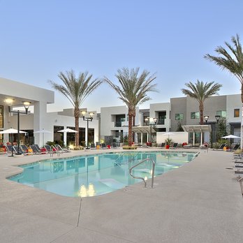 Revolution - Evening shot of resort style pool - Apartments Near Me - Henderson, Nevada Revolution - Evening shot of resort style pool - Apartments Near Me - Henderson, Nevada