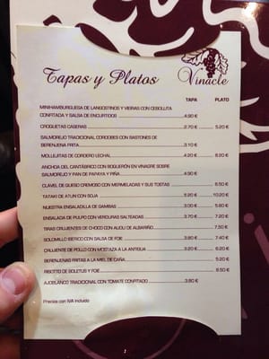 Menu photo 2 Vinacle Seville, SE