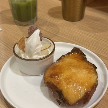 Tendon Kohaku - Sweet Potato Creme Brulee - Japanese Near Me - Bellevue, Washington