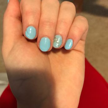 Blush Nail Bar - So this $36 shellac manicure looks not even 24 hrs later since I got them and one nail is already cracked. - Nail Salons Near Me - Troy, Michigan