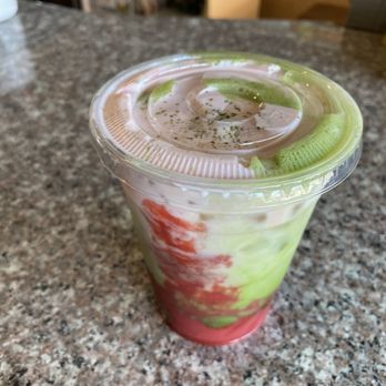 Annie's Sweet Oven - Strawberry matcha with strawberry cold foam - Coffee & Tea Near Me - Sylmar, California