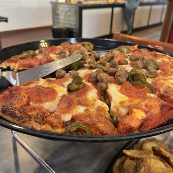 Shakey's Pizza Parlor - Pepperoni m, sausage, jalepeños - Pizza Near Me - Escondido, California