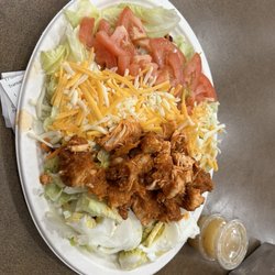 Fried chicken salad