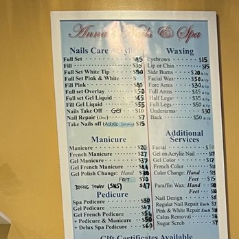 Anna Nails & Spa - Price menu - Nail Salons Near Me - Phoenix, Arizona Anna Nails & Spa - Price menu - Nail Salons Near Me - Phoenix, Arizona