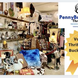 Penny Buck Junction Thrift Store - Vintage and new jewelry, clothing and shoes for men and women, handbags, house decor, China, glassware, accessories galore!