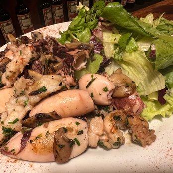 Tancat - Grilled squid with a side of salad - Spanish Near Me - Buenos Aires, C