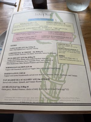 Menu photo 3 Lucky Hank's Restaurant & Cafe Edgartown, MA